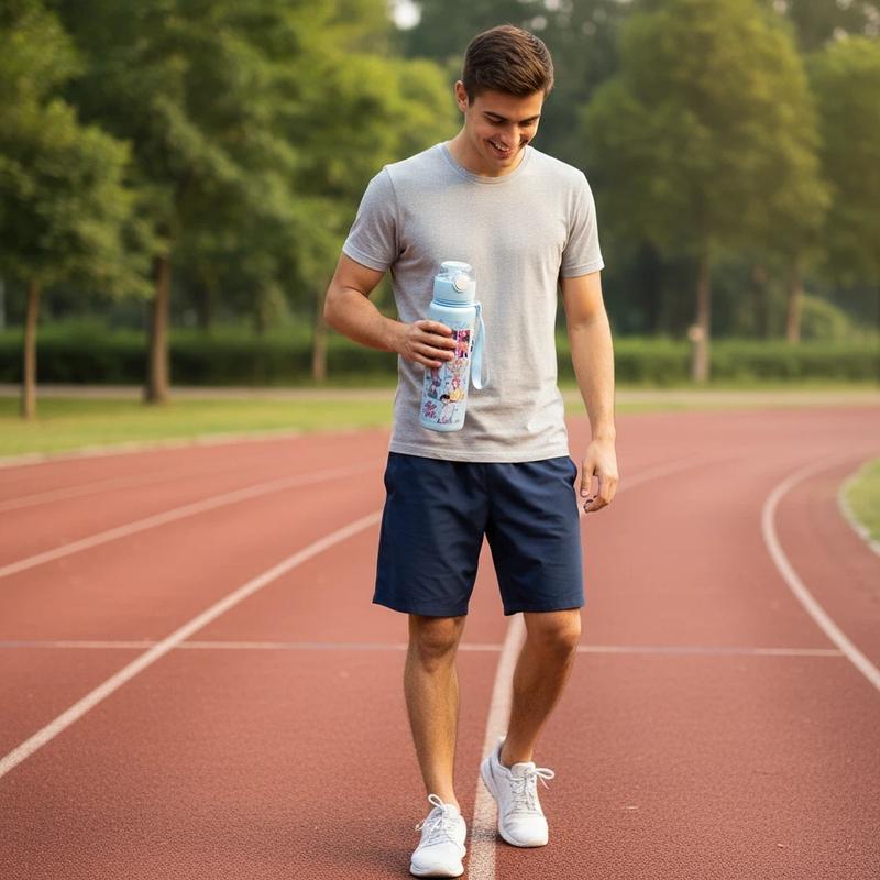 K-Pop Ghost Hunter Theme Totem Water Bottle, Reusable Hard Plastic with Lid and Straw, 700ML Eco-Friendly Alternative, Perfect for School and Travel