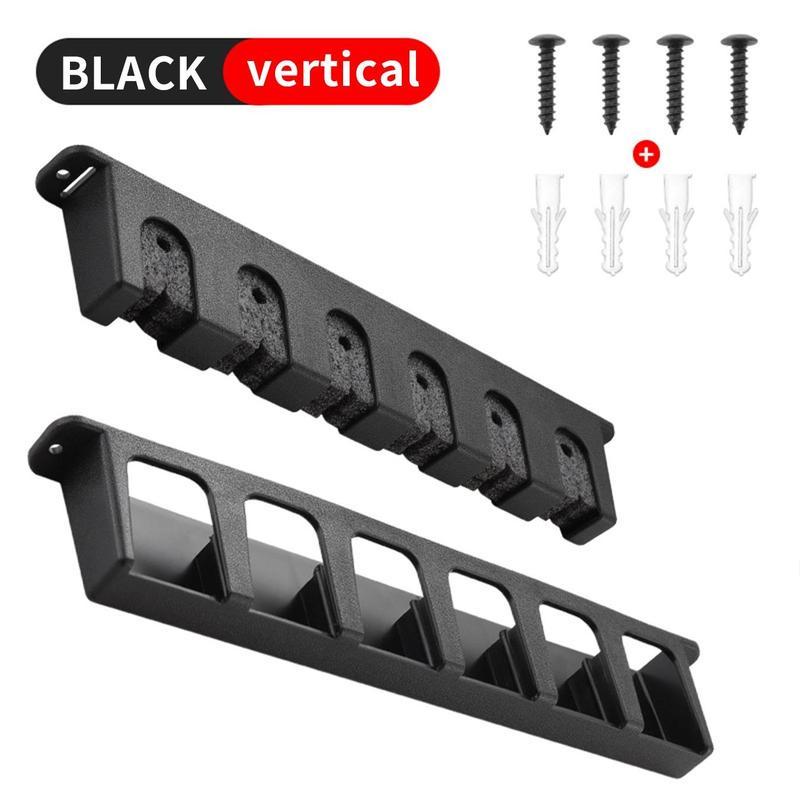 Wall Mounted Fishing Rod Holder, 6 Hole Fishing Rod Rack, Fishing Rod Display Rack, Fishing Accessories for Home and Office, Organiser