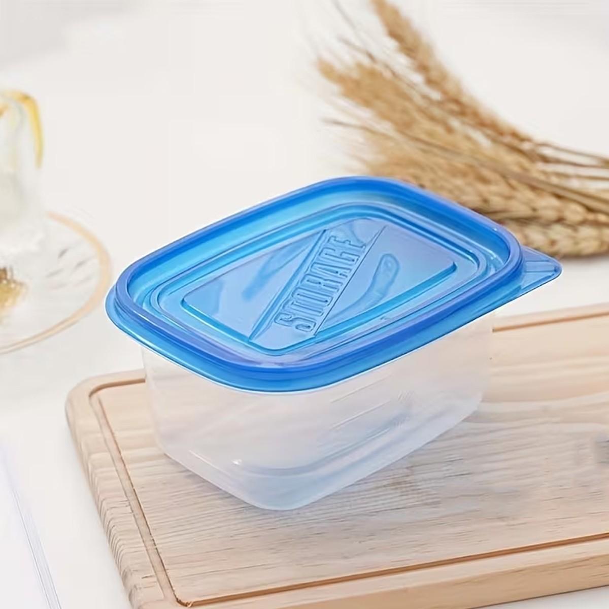 3/6/12pc rectangular food storage container with lid, reusable and stackable, leak-proof, Leakproof Airtight Containers, suitable for pre-meal preparation containers such as grains, meats, fruits, vegetables, salads, is the perfect choice for home