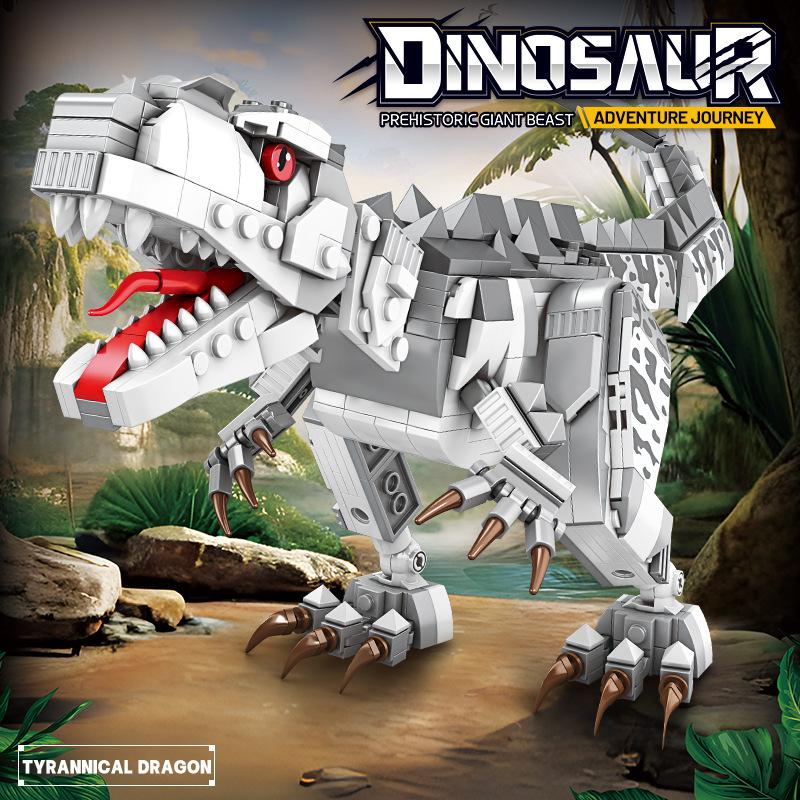 New High-Quality Large Size Dinosaur Building Blocks Toy Model Set, Bricker Build Sets, Creative Decoration Collection Display Piece, Gift Bag Packaging