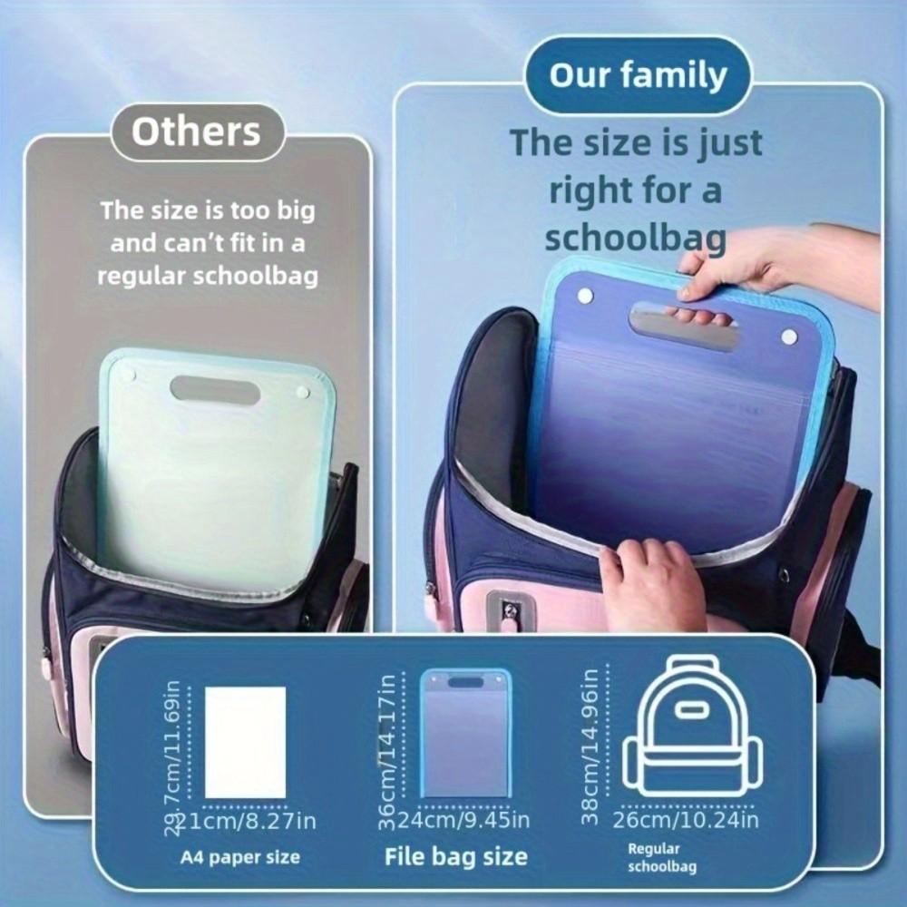 13 Layer Thickened A4 Size Expanding Accordion File Folder, Test Paper Folder, 13 Expandable Compartments, Multi-Pocket Document Organizer for School Office University Files Organizer