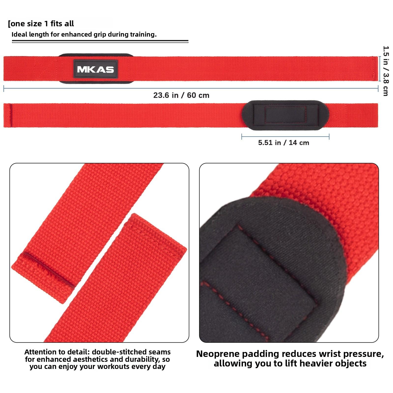 Deadlift assist strap, non-slip cowhide thickened wrist guard, grip strap, wrap-around gym home equipment
