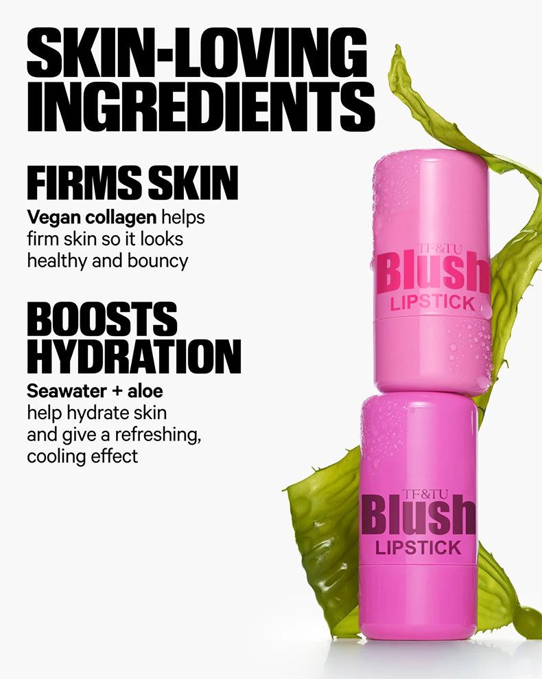 4pcs Jelly Blush Lipstick Makeup For Eyes Lips Cheeks Easy To Carry Multifunctional Clear Jelly Blush Stick Tinted Matte Cream Long Lasting Cosmetic