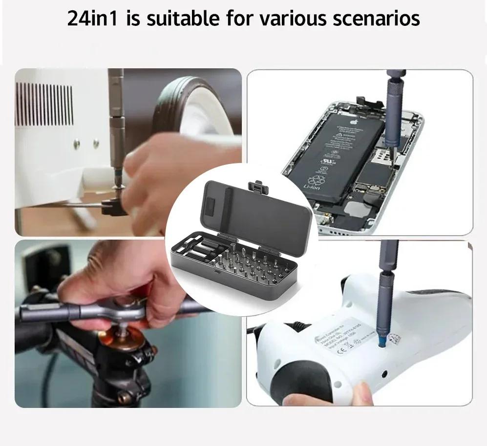 24-in-1 Multi-Function Ratchet Set For Car Motorcycle Bicycle Repair Tools Combination Repair Wrench Socket Spanner Screwdriver