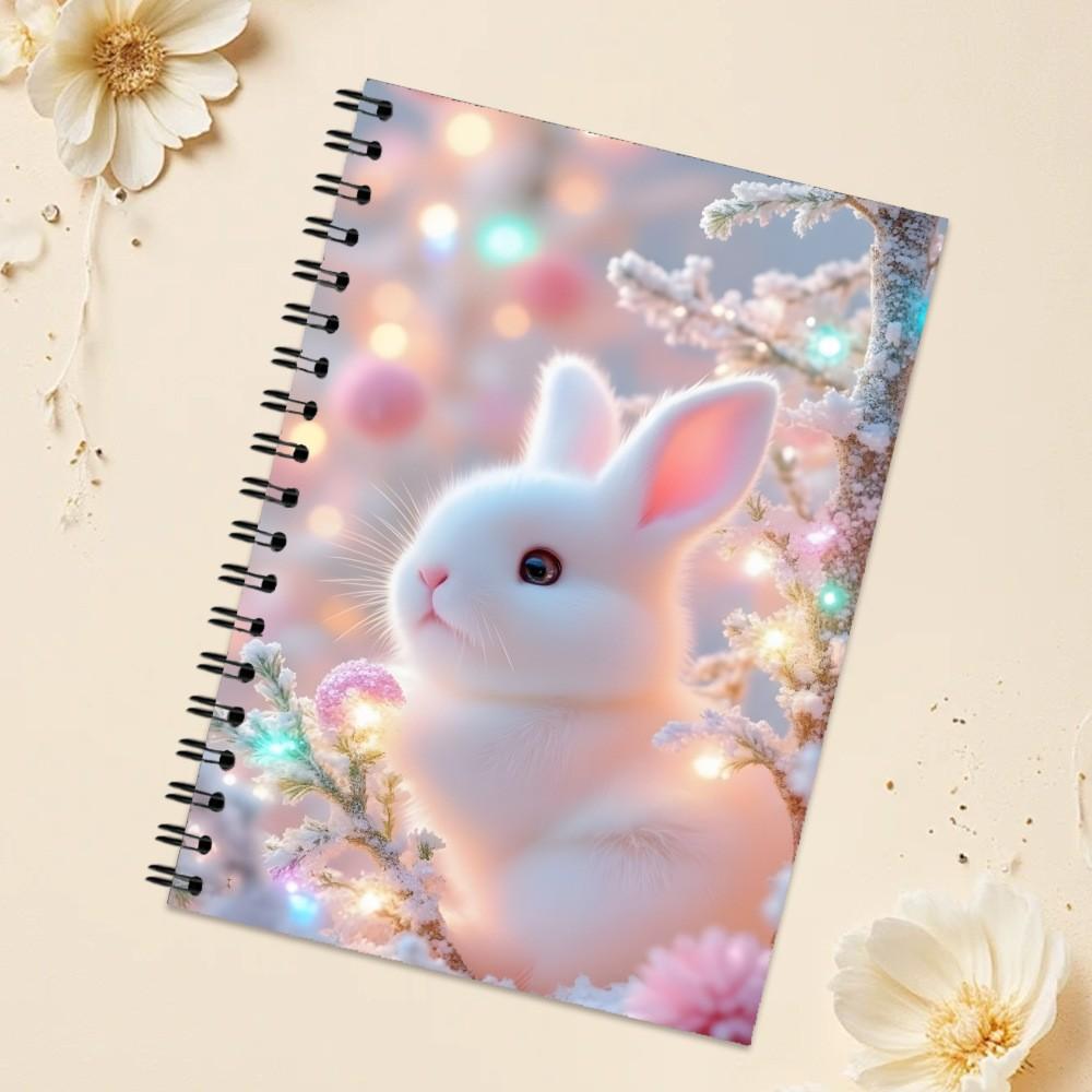 New Bestselling A5 Flashing Light Notebook, 100 Pages Sketch Book, Spiral Coil Journal, Sticky Notes, Ideal for Drawing and Note-Taking