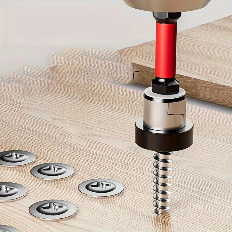 Two-Piece Magnetic Cross Screwdriver Set, with Limit Ring, Magnetic Tip, Waterproof Dustproof, Ideal for Office Hardwood Floor Installation, Manual Tool Kit