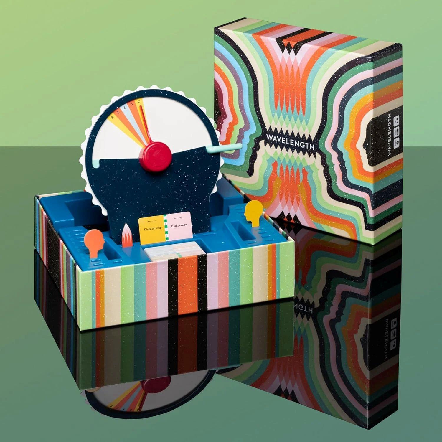 New Hot Wavelength Party Board Game for 2-12 Players, Ages 14+, Fun Family Game Night Activity, Perfect Gift for Kids & Teens, Tabletop Games