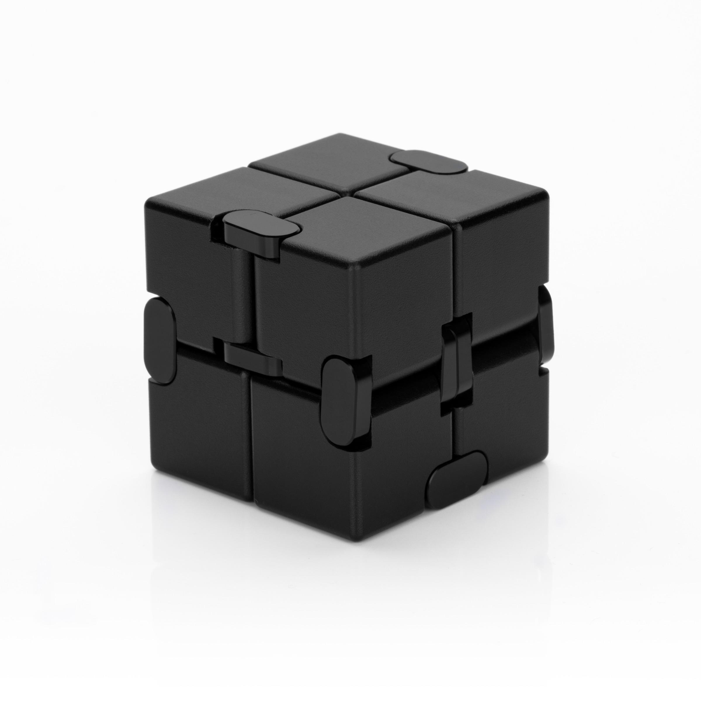 Aluminum Alloy Stress Relief Cube, Anti-Scratch Smooth Rotation, Unisex Finger Pressure Relief Toy, Office Desk Decor, Ideal Gift