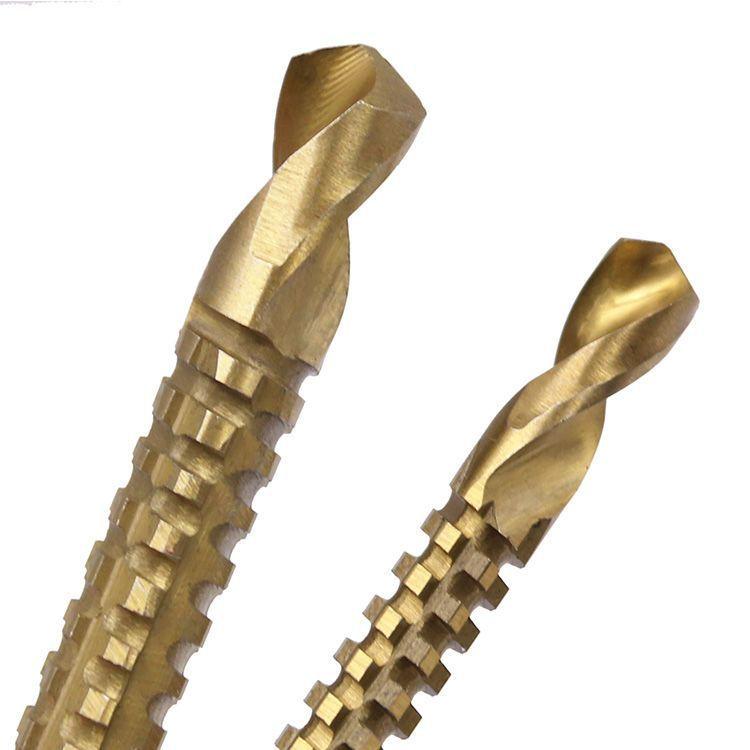Pagoda Drill Bit Combination Triangular Handle Hss Step Drill Bits Set Woodworking Pull Drill Bit