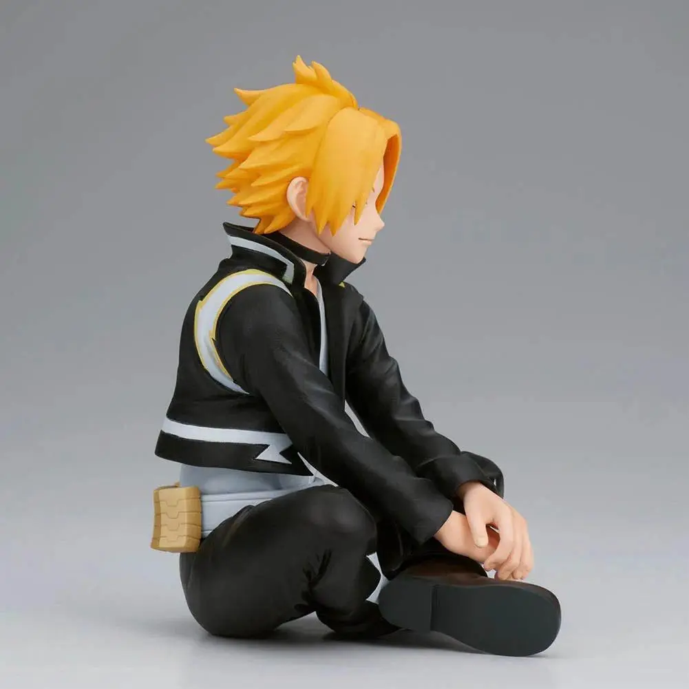 Anime MHA figure sitting Kaminari Denki Action figures Kaminari Denki figurine PVC Model Desktop Ornament Toys Statue Gifts 10CM