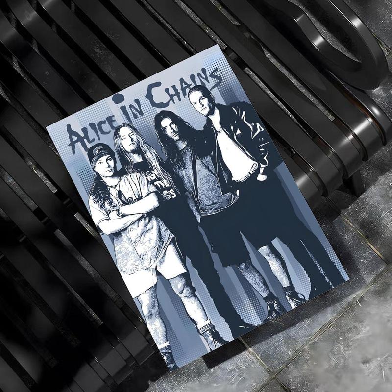 Fashion A-A-liceS in C-C-hainsS Poster HD Sticky Waterproof Wall Art High Quality Print Aesthetic Home Living Bedroom Bathroom hallway Decor Trendy Room Decoration Easy-To-Apply Gift Durable