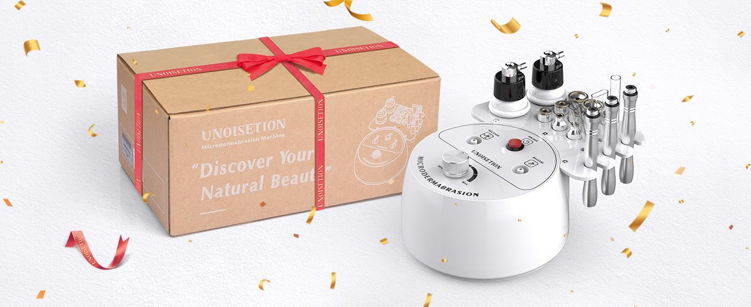 UNOISETION Diamond Microdermabrasion Machine Professional, 3 in 1 Demabrasion Facial Peeling Skin Care Device for Salon Personal Home Use, SR-NF105U UNOISETION Diamond Microdermabrasion Machine Professional, 3 in 1 Demabrasion Facial Peeling Skin Care Device for Salon Personal Home Use, SR-NF105U