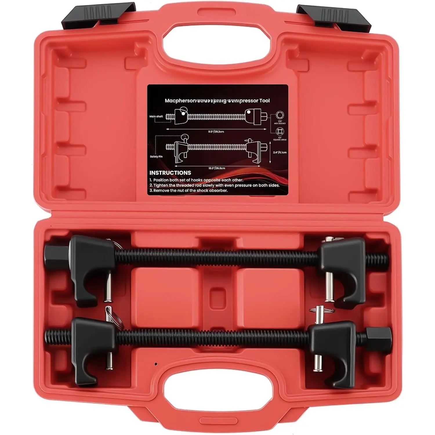 2 count Strut Spring Compressor Tool 10.5'' Coil Spring Compressor