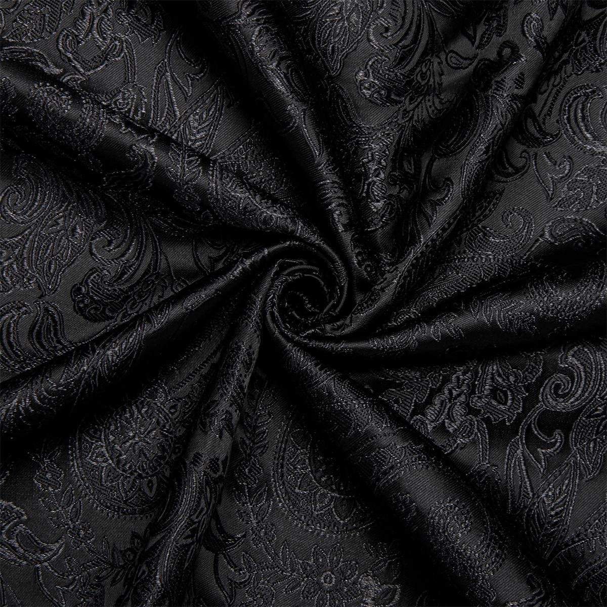 AILISUS Black Men's Paisley Shirt Business Sunscreen Anti-wrinkle Formal Shirt Button Shirt Simple Commuter Men's Summer Tops Casual Longsleeves Casual Soft Fit SpringStatements