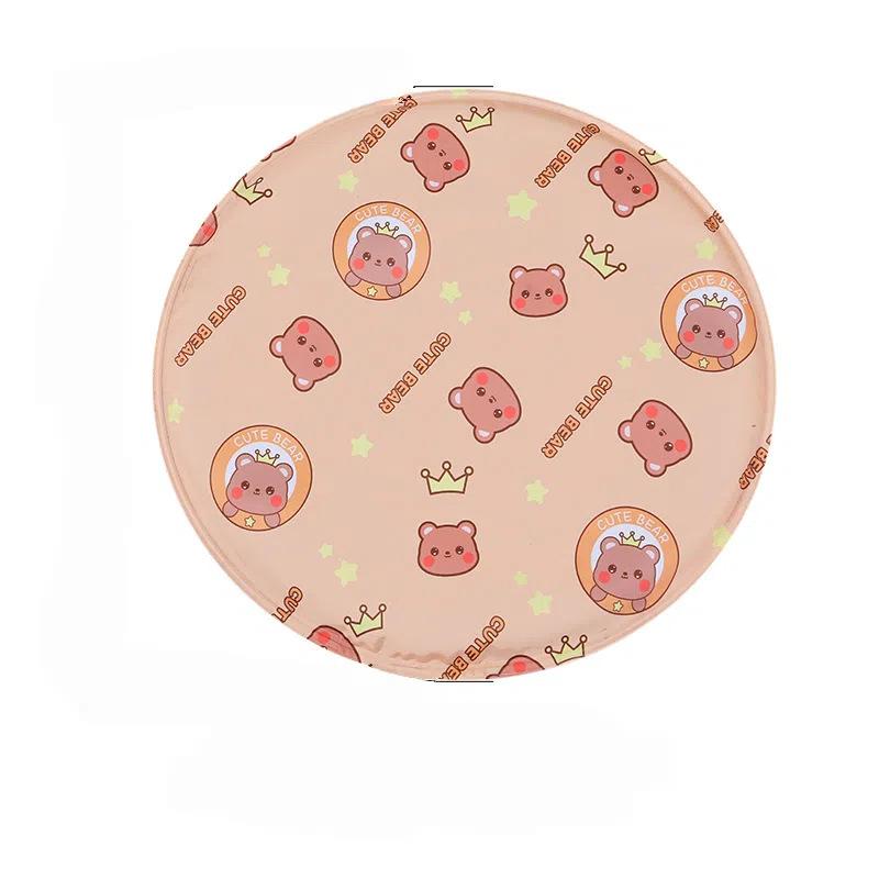 Summer Cooling Gel Pet Mat Cartoon Breathable Ice Sleeping Pad Bite Resistant Cool Bed Heat Relief Cushion for Dogs Cats Indoor Use