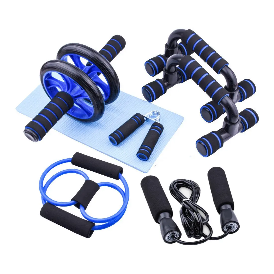 5 Piece Home Fitness Equipment Set, Multi-Functional Training, Durable Anti-Slip, Full Body Strength Workout, Beginner Friendly