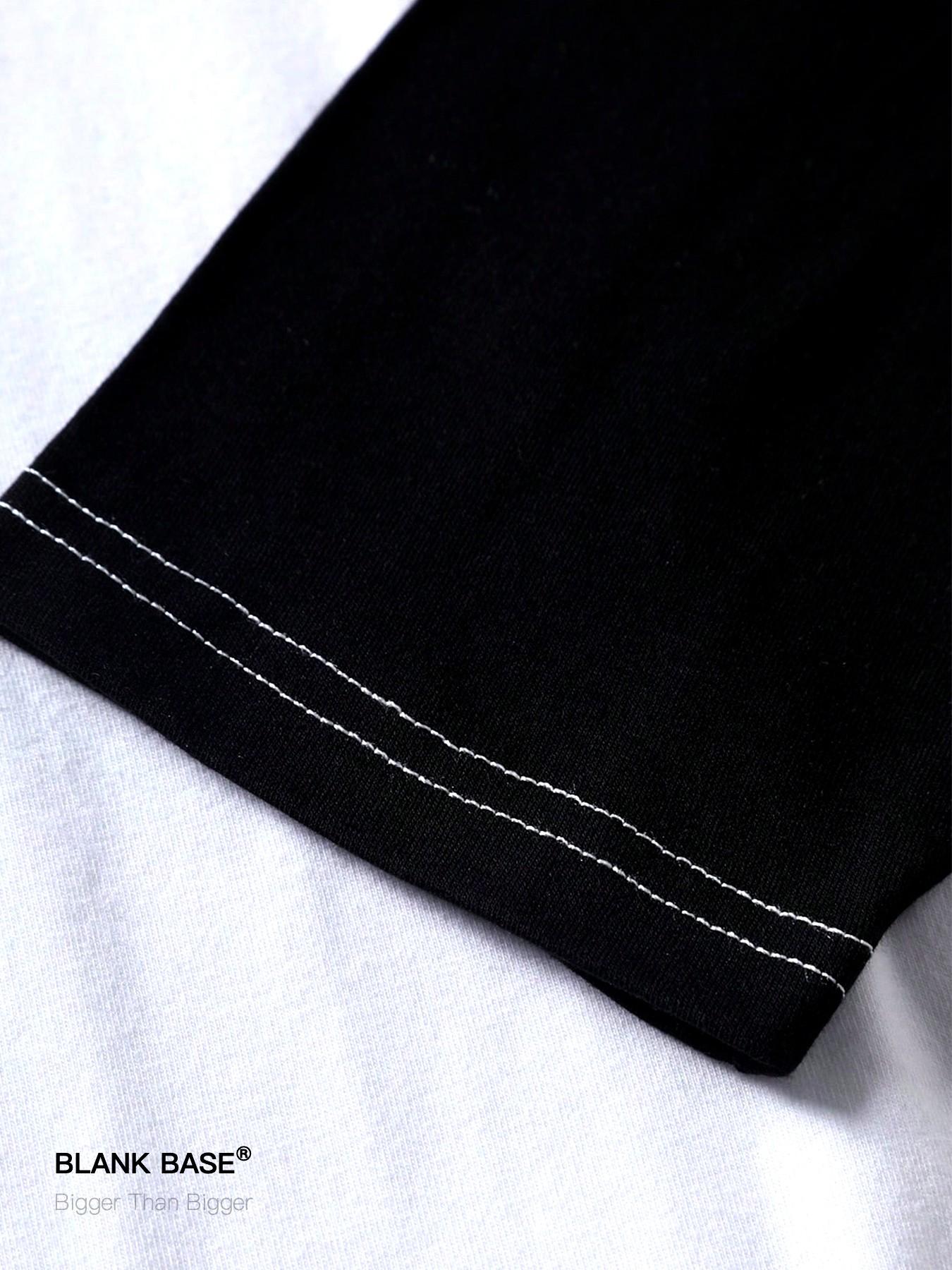 Stranger Things 「2-Piece Set」 Hellfire Club Comfortable Breathable Patchwork Long Sleeve + Pants, Casual Loose Fit Unisex Home Wear