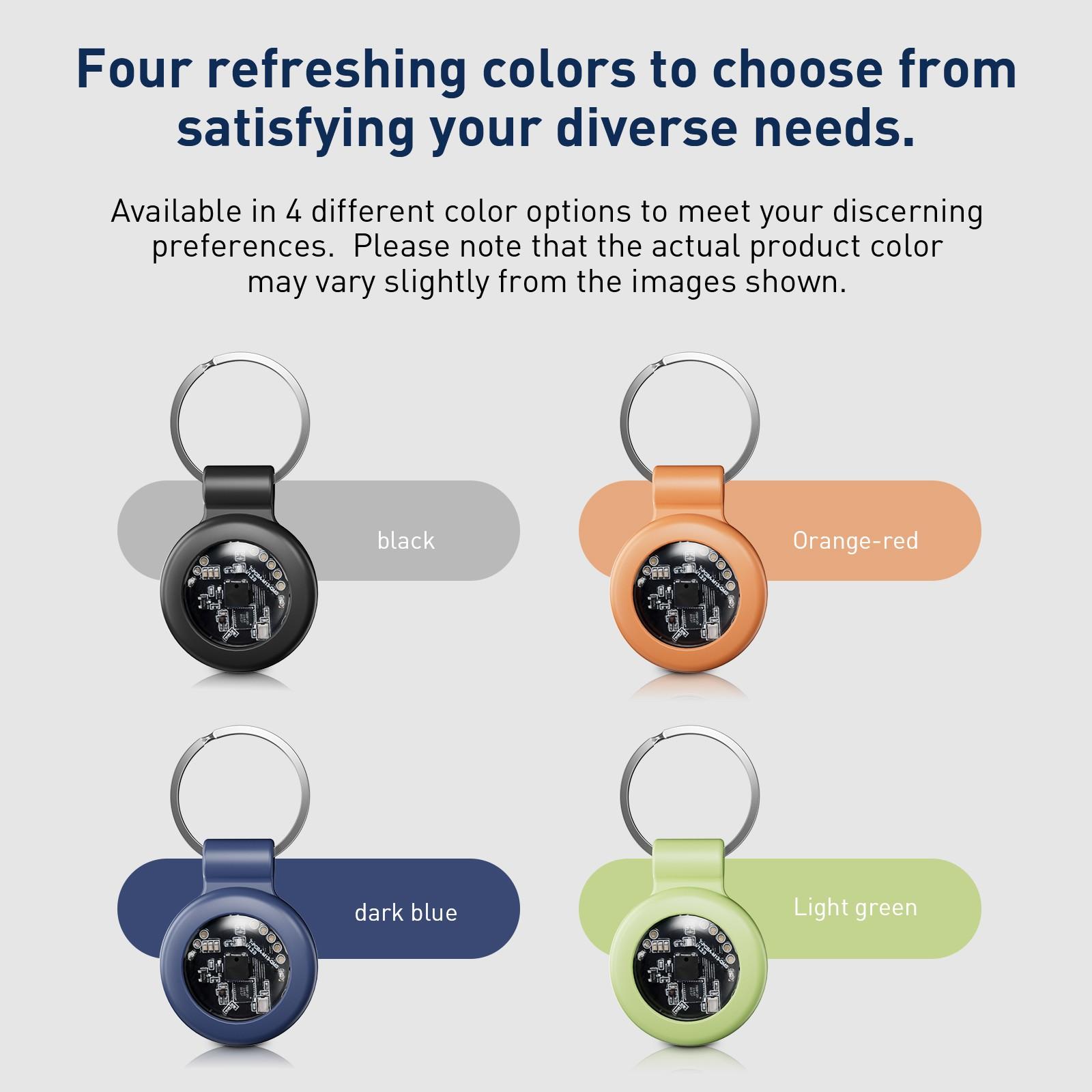 1pcs Transparent Vehicle Tracker with High-Quality Keychain Case, Global Tracking, Supports Apple Find My iOS System, Suitable for Cars Bikes Pets Luggage