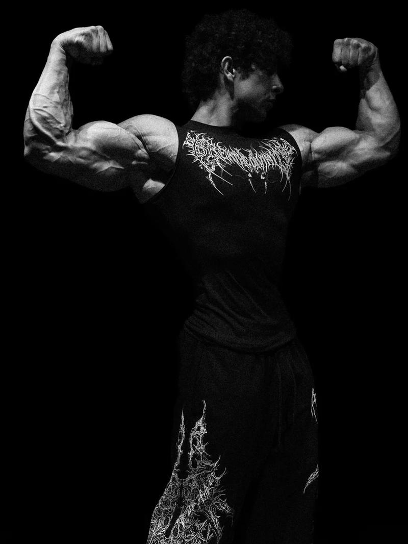 Men'S Sports Compression Tank Top | Sleeveless, High Stretch, Crew Neck, Geometric-patterned, Moisture-wicking, Breathable Knitted Fabric for Basketball and Training