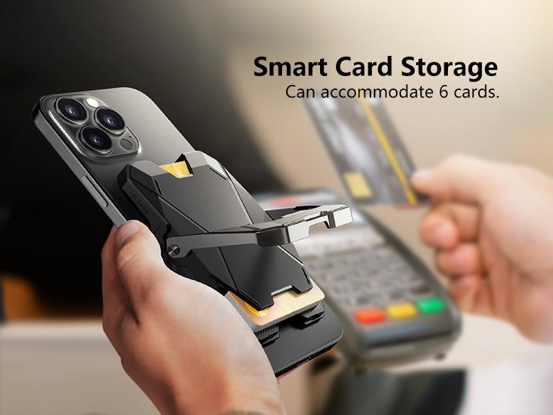 i-Blason Metal Lock MagSafe Wallet – Holds 6 Cards | RFID Blocking | Kickstand | Strong Magnet (3000g) | for iPhone 12-16 & Non-MagSafe Phones i-Blason Metal Lock MagSafe Wallet – Holds 6 Cards | RFID Blocking | Kickstand | Strong Magnet (3000g) | for iPhone 12-16 & Non-MagSafe Phones