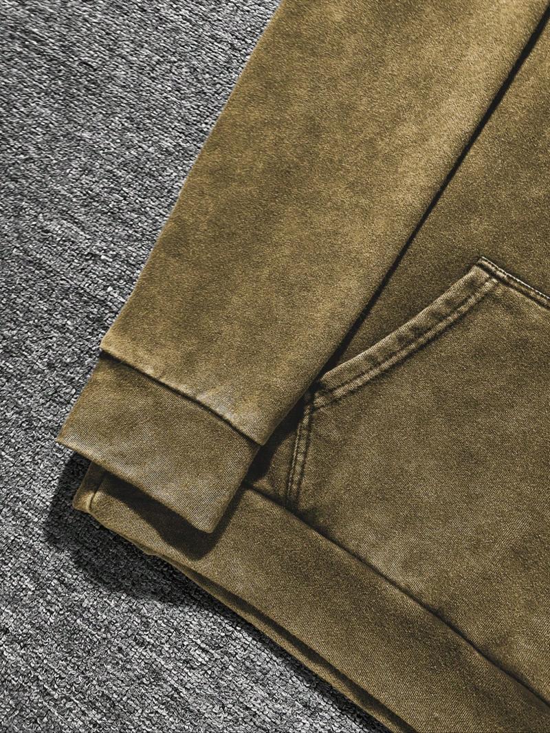 Men's Fashion Hooded Sweatshirt, Y2K Street Style Graphic Print, Casual Fitted Cotton Pullover for Fall & Winter Seasons