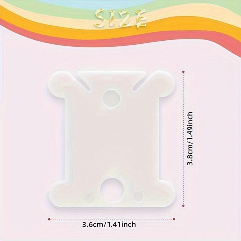 20pcs Cross  Spool, Colored Spool, Plastic Spool for Cross-stitch Sewing Storage, Sewing Supplies Crafts