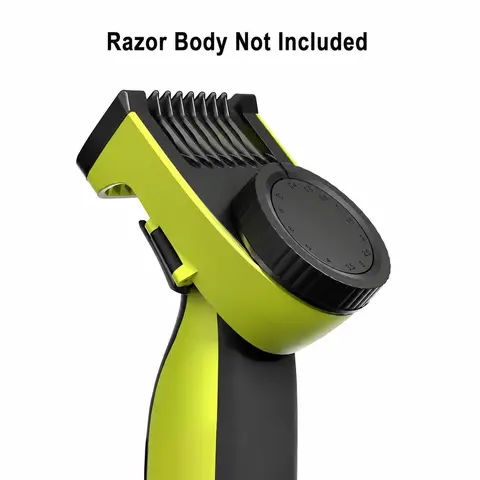 Replacement Guide Comb with 14 Adjustable Lengths, Electric Nose Hair Trimmer Shaver Head Blade Accessory Compatible with OneBlade QP2520, QP2530, QP2620 and QP2630, Shaver Attachments
