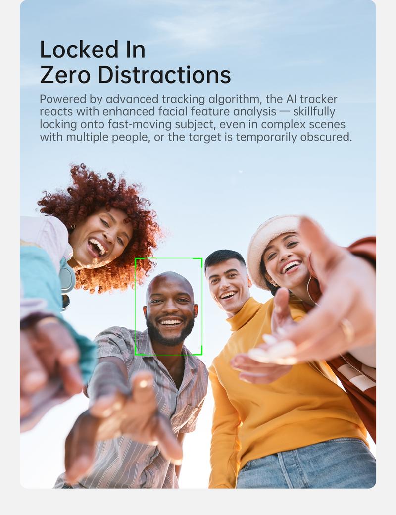 hohem iSteady V3 Ultra NEW Gimbal,Detachable Touchscreen Remote,Advanced AI Tracking with any App,360° Infinite Pan Tracking,Select People&Obeject on Touchscreen to Track,3-Color Fill Light,3-Axis Stabilization