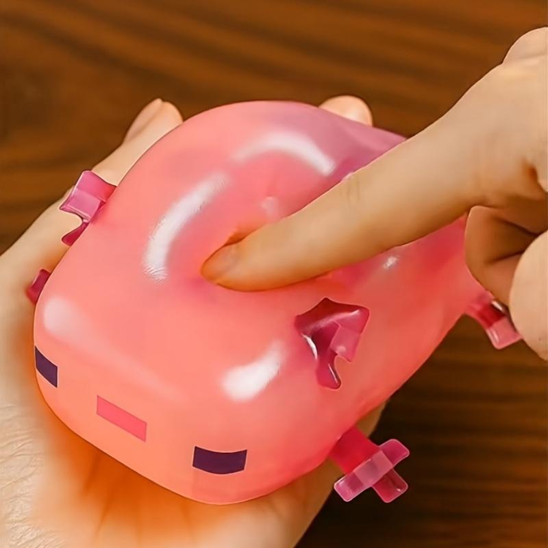 1pcs/2pcs American Axolotl Pinching Music Salamander Pinching Cute Salamander Squeezing Toy, Soft Kawaii Pinching Music Toy-soft and Squeezable, Popular Party Gift Supplies, Kawaii Squishies