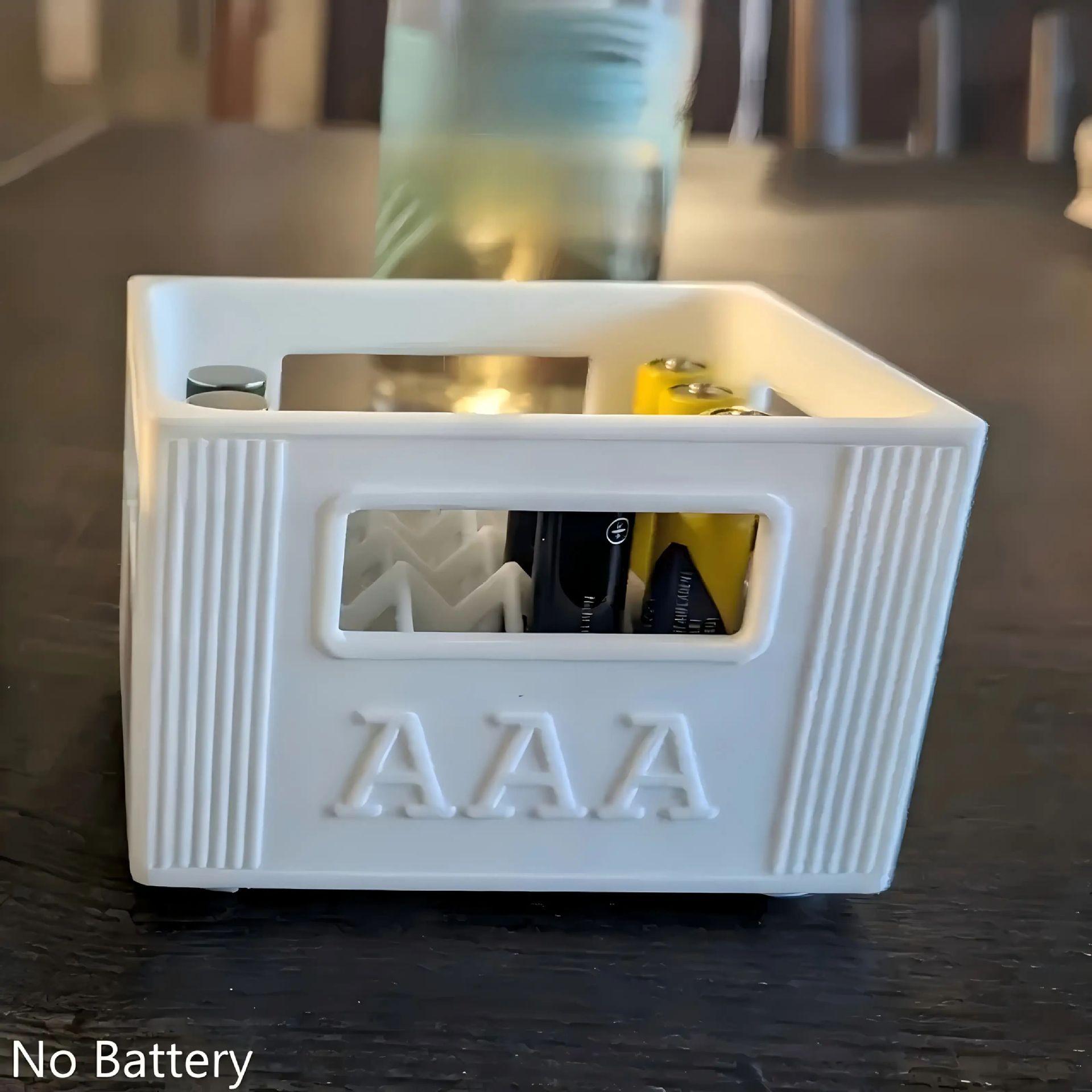 Stackable Battery Storage Box for Aa and Aaa Batteries, Efficient Organizer for Size D and C Batteries, Space-Saving Solution