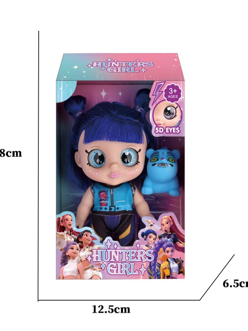 K-Pop Demon Hunter Anime Doll Set, 7 Inch Moveable Figures Rumi Mira Zoe, Cartoon Inspired Collection, Mystery Box Merch Gift, Articulated Figures