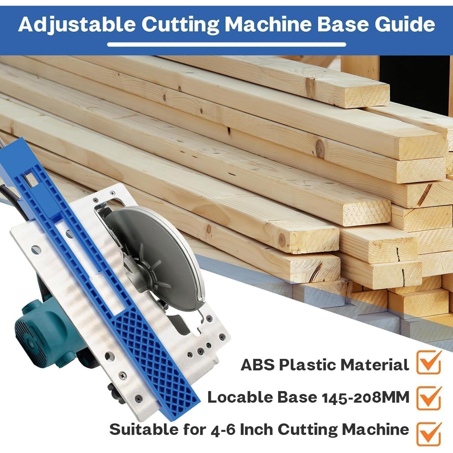 Adjustable Cutting Machine Base Guide,Electric Circular Saw Milling Positioning Clamp,Circular Saw Guide Precision Wood Cutting Guide,Woodworking Tools Accessories for Precision Cutting and Task
