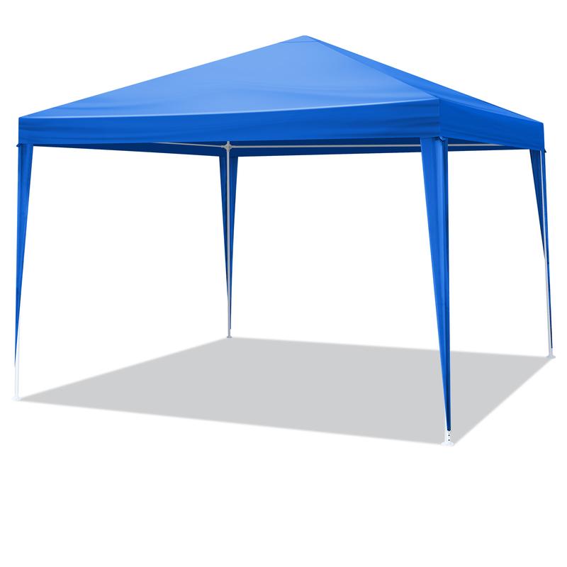10'x10' Gazebo Waterproof Outdoor Canopy Patio Tent Party Tent for Wedding BBQ Cater, Blue 10'x10' Gazebo Waterproof Outdoor Canopy Patio Tent Party Tent for Wedding BBQ Cater, Blue