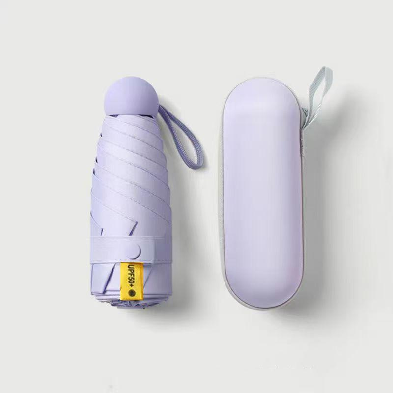 Small parasols umbrella portable pocket umbrella travel portable compact umbrella mini paraguas Very lightweight, suitable for outdoor travel to block sunlight (suitable for one person)