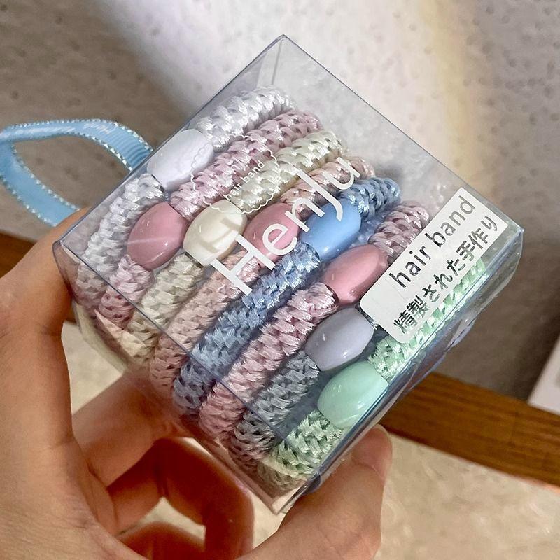 Colorblock Braided Hair Tie, High Elasticity Hair Rope, Fashion Accessory for Women and Men, Simple Headband for Thick Hair, Stretchy Hair Band, Fashionable Hair Accessories