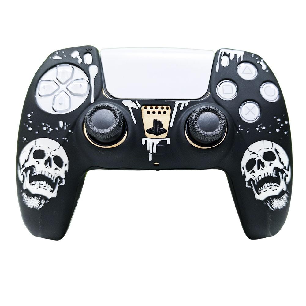 Ps5 Personalized Skull Controller Case, Unique Design Protective Cover for Ps5 Controllers, Durable and Stylish Accessory