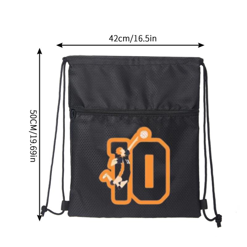 Volleyball Player Jumping with Ball Number 10 Sports Drawstring Bag Durable Lightweight Backpack Suitable for Outdoor Sports Travel Gym Use Teens and Adults Perfect Gift for Sports Day Christmas Birthday and Special Occasions