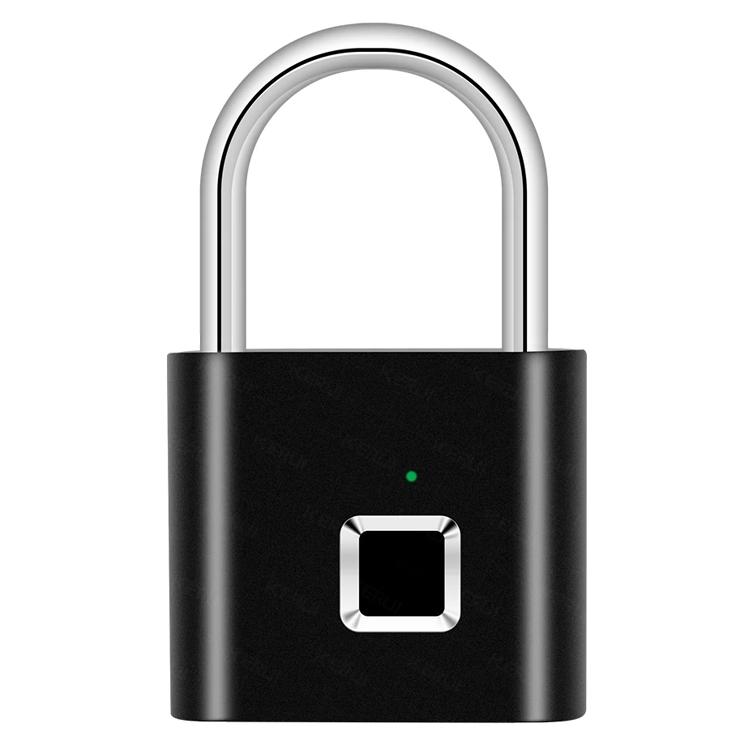 Smart Fingerprint Hanging Lock, USB Rechargeable, Biometric Fingerprint Lock, Zinc Alloy Security, Easy One-Click Operation