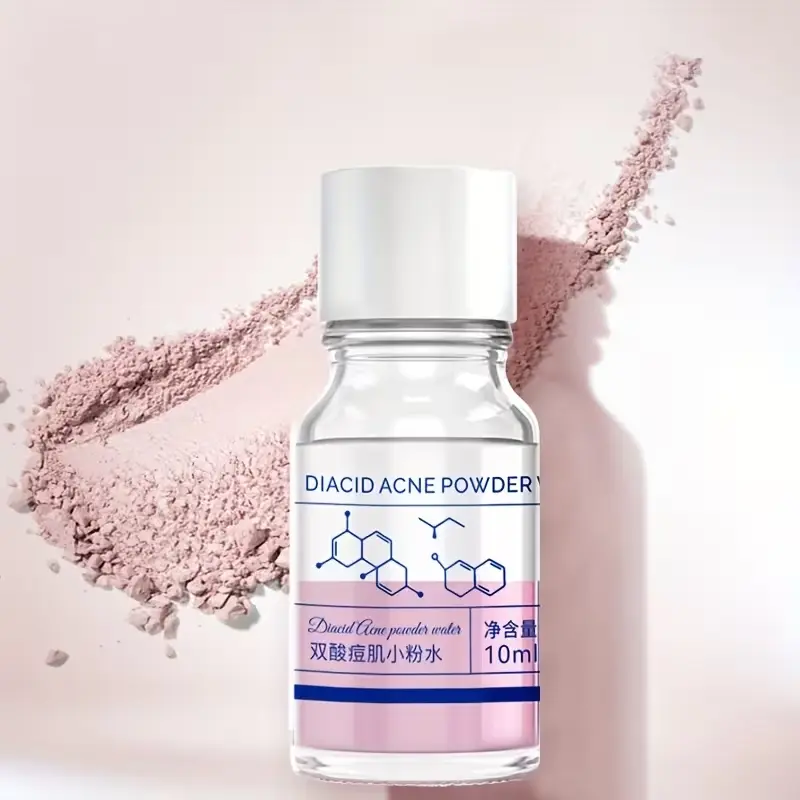 Pink Salicylic Acid Concentrate, Acne Treatment Serum, Hydrating Acne Remover, Contains Salicylic Acid, Lactic Acid, Glycerin, Dual-acid Dual-protection for Softening and Smoothing, Moisturizing and Oil-controlling, Unisex
