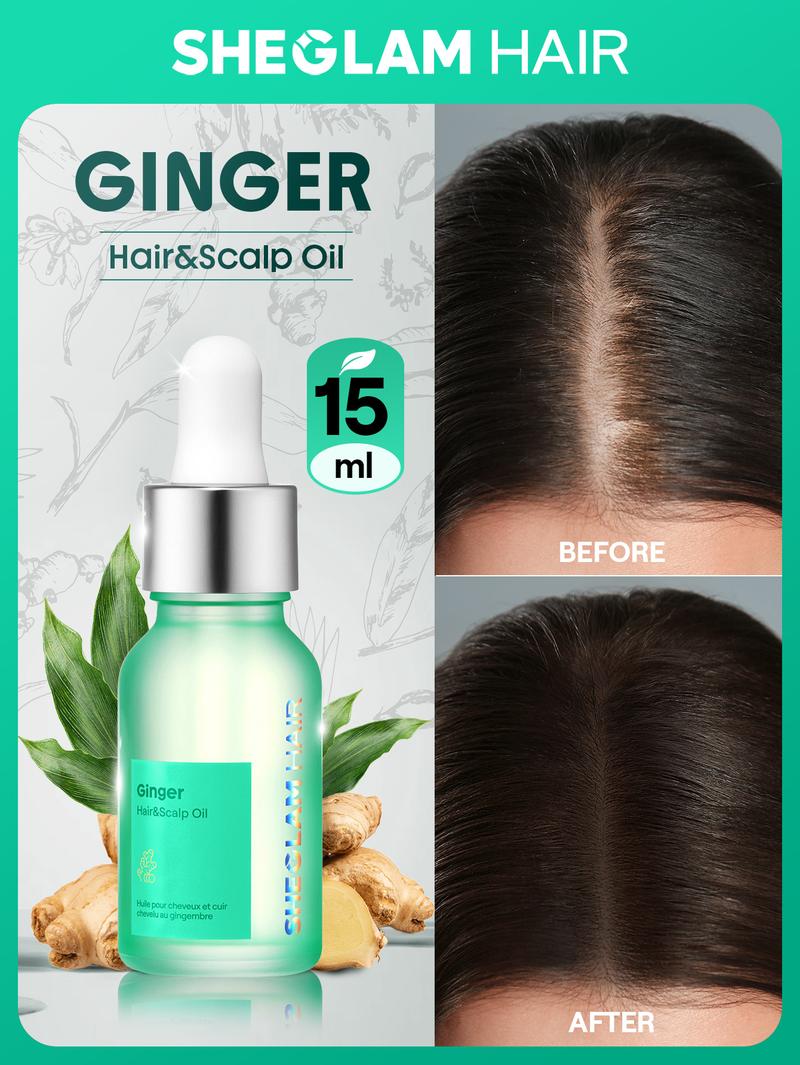 SHEGLAM HAIR Rosemary Hair And Scalp Oil -15ml/0.5Fl Oz,Hair Care Essential Oil,Rosemary Hydrating Oil Serum,Balance Scalp Sebum,Soothe Dry Scalp,Increase Shine & Elasticity,Nourish Hair Follicles,Enriched With Rosemary Oil