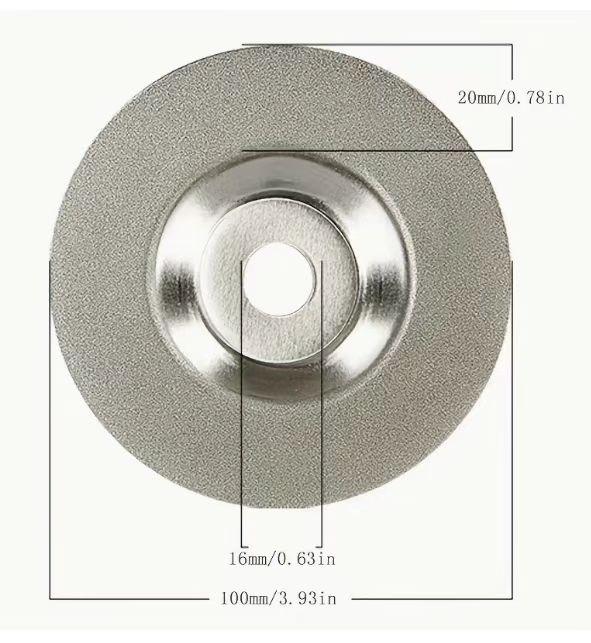 High Hardness Grinding Wheel, Glass Diamond Cup Abrasive, Best Polishing Tool for Glass Jade Tiles Grout Seams Cutting Grinding Stone, Abrasive Wheels, Abrasive Discs