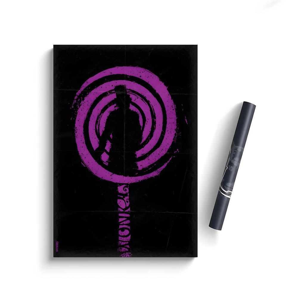 2023 Wonka Movie Poster Self-Adhesive Waterproof Art Sticker, Aesthetic Minimalist Wall Poster for Coffee Shop, Bar & Home Room Decor