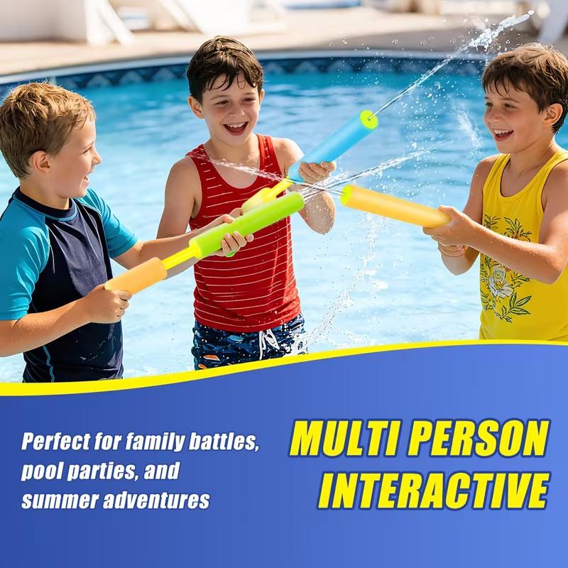 4 Piece Pool Toy Set, Water Toys Kit with Bright Pull-Out Sprinklers, Outdoor Summer Fun for Pool Beach Garden, Kids Gift