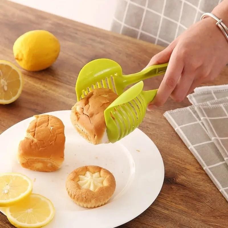Lemon Tomato Slicer, Multi-Function Divider with Handle, Home Use Lemon Tomato Potato Slicer, Can Clamp Baozi Steamed Bread, Fruit Vegetable Slicer