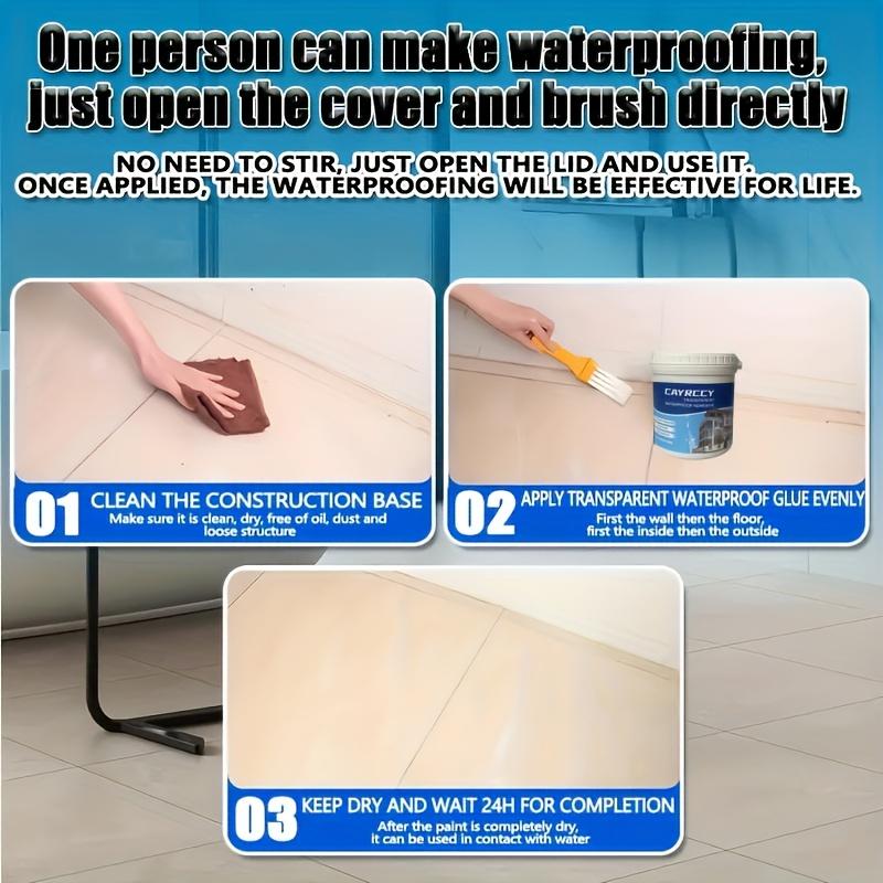 CAYRCCY Sealant, ultra-durable invisible solution, adhesive coating, used for leak-proofing in kitchens, gardens, roofs, and walls, 2-pack (4.41LB) ellador transparente