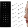 Stainless Steel Nose Studs, Nose Bone Jewelry, Rhinestone Decor Nose Piercing Jewelry, Body Jewelry, Fashion Accessories for Women & Men, Nose Rings Set
