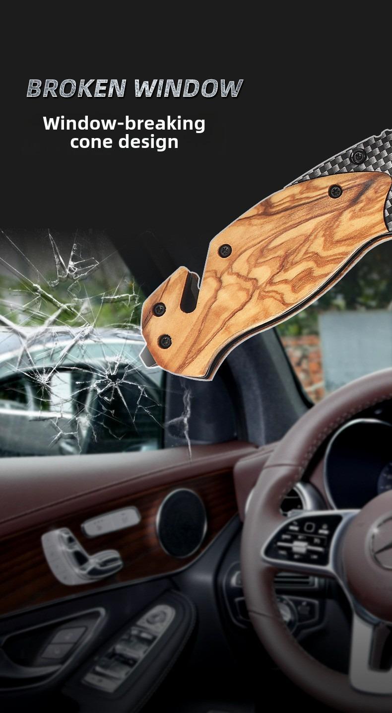 Camping stainless steel fruit knife high hardness sharp folding knife outdoor multi-function knife self-defense portable survival knife Christmas gift