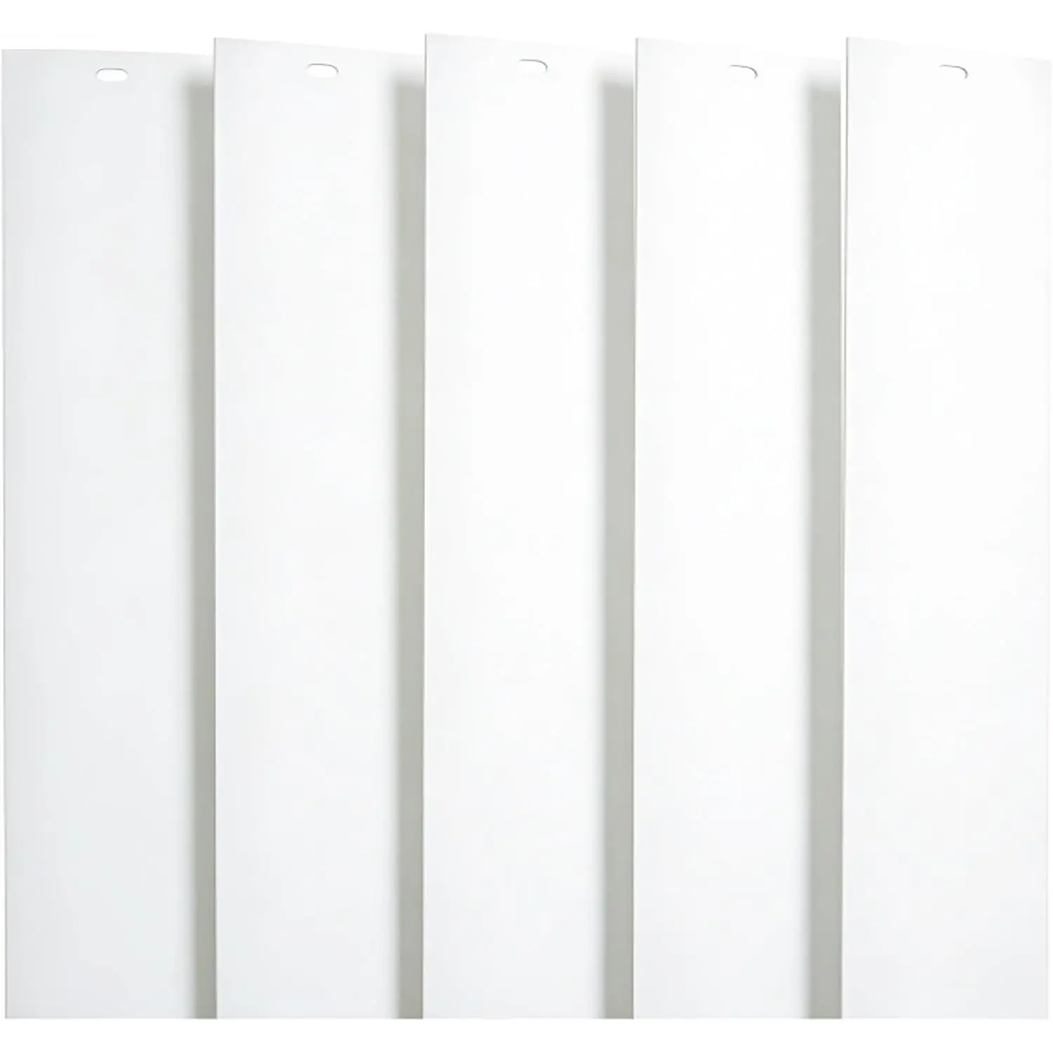 82.5" x 3.5" White PVC Vertical Blind  Slats Curved Smooth (5 Pack)