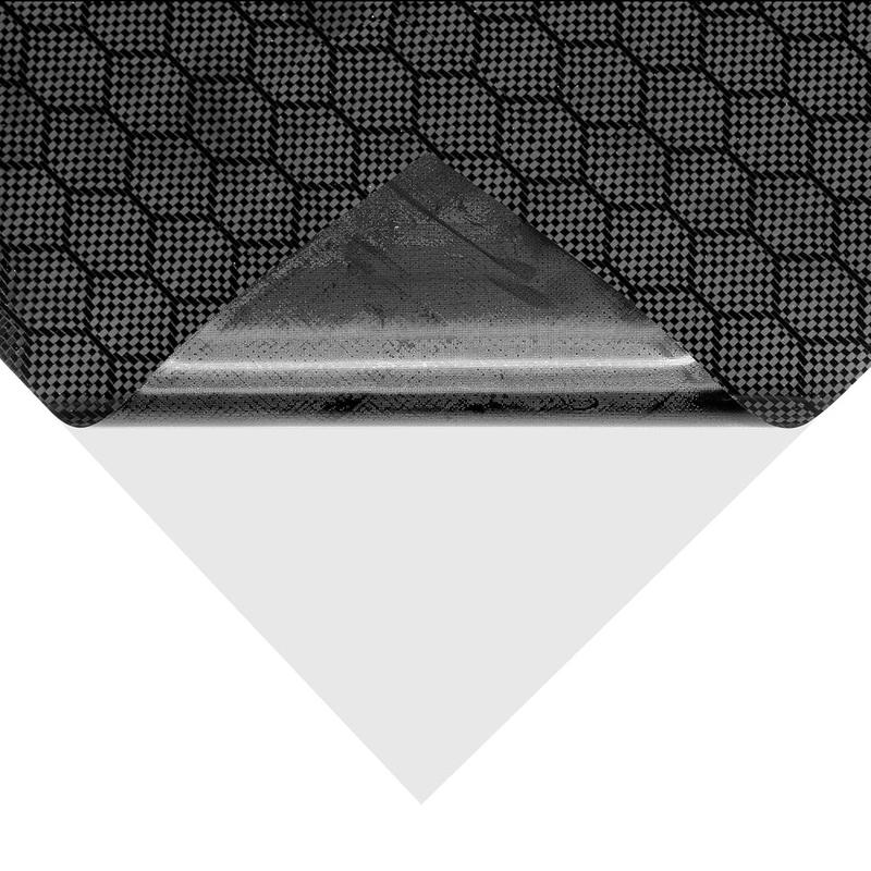 Honeycomb Matte Black Car Wrap Vinyl (1ft x 5ft) - Gloss Paint Surface Protection Film with Air Release Automotive Wrap Vinyl Roll