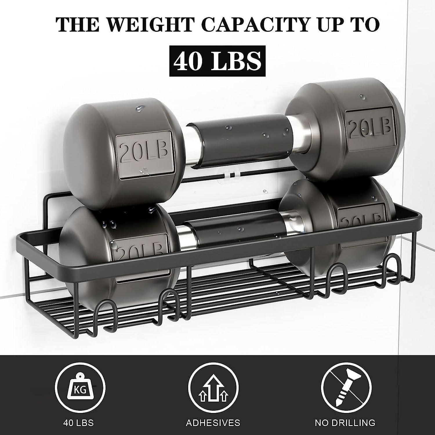 No-Drill Bathroom Shelf, Space-Saving Storage Solution, Perfect for Toiletries & Cosmetics, Easy Installation, Durable Design